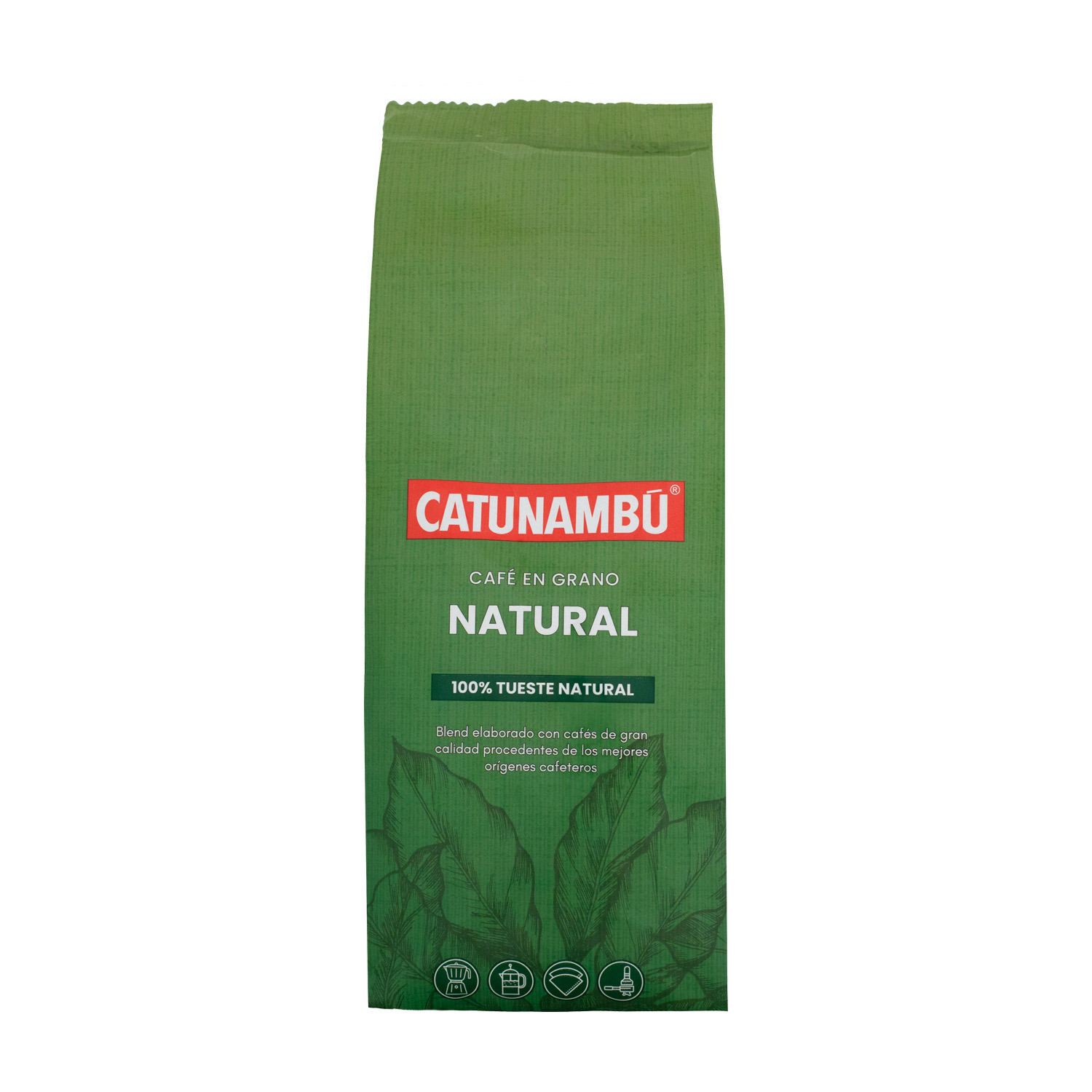 Paquete de café en grano natural Catunambú de 250gr.
