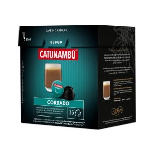 Paquete de 16 cápsulas Cortado compatibles con Dolce Gusto.