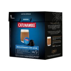 Paquete de 16 cápsulas Café con Leche Descafeinado compatibles con Dolce Gusto.