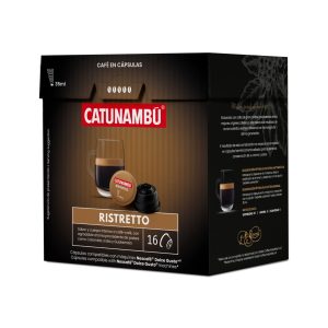 Paquete de 16 cápsulas Ristretto compatibles con Dolce Gusto.