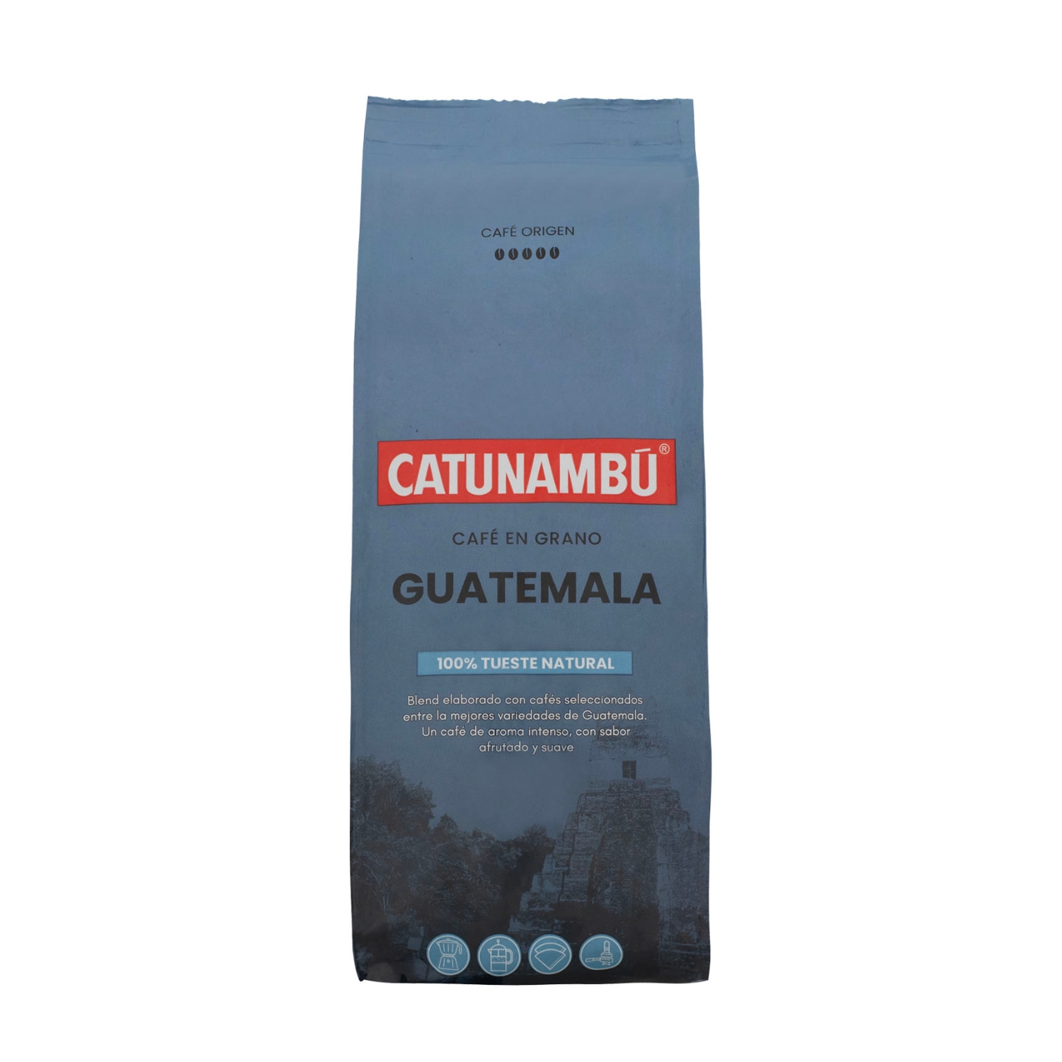 Paquete de café en grano natural Guatemala Catunambú de 250gr.