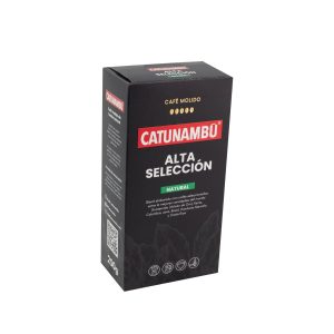 Paquete de café molido Natural Alta Selección Catunambú de 250gr.