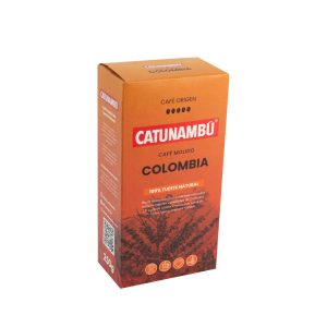 Paquete de café molido Natural Colombia Catunambú de 250gr.