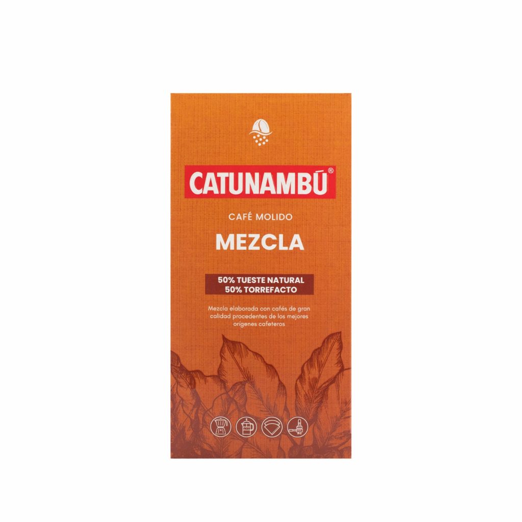 Paquete de café molido Mezcla Catunambú de 250gr.